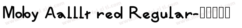 Moby Aalllt red Regular字体转换